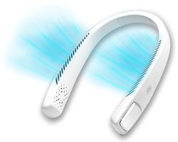 LIVINGTON Cool2Go Nekventilator - lichtgewicht draagbare nekventilator met 3 snelheden, flexibele nekriem en 6 uur werktijd.