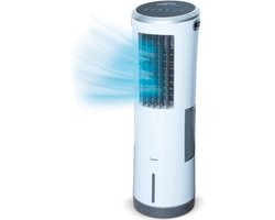 Livington InstaChill - Aircooler met waterkoeling - 3 niveaus - krachtige maxi-tower-luchtkoeler met 8,5L tankvolume voor 12 uur koelen