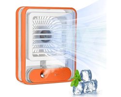 Luchtkoelers met water - Aircooler met water - Aircooler met koelelementen - 4 x 4 x 4 cm - Oranje