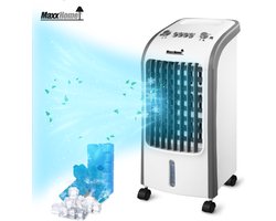 MaxxHome Mobiele Luchtkoeler – Coolstar Aircooler 4L – Ventilator 3in1 met koelelementen - zonder afvoerslang