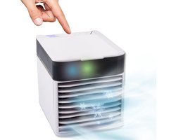 Mobiele Airconditioner - 3 Snelheden - timer - Waterkoeling - USB aansluiting - 15db - 5w - 5v - wit -