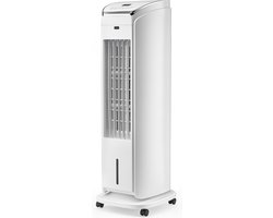 Solis Cool Air 7587 Aircooler - Mobiele Luchtkoeler zonder Afvoer - Ventilator Staand - Met Afstandsbediening - Luchtkoelers met Water - Wit