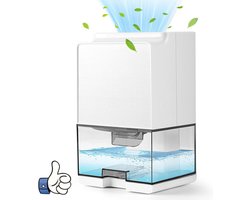 1L Mini Room Dehumidifier with Switchable Colors LED Light - for Kitchen Bedroom Bathroom Garage Basement .