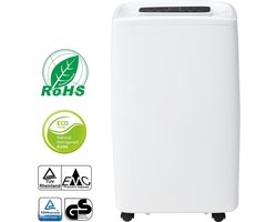 3-in-1 luchtontvochtiger luchtreiniger - 12L/dag ontvochtiger voor 15㎡ -Wasdroogfunctie-1,5L watertank/LED-scherm/24-uurs timer/schimmel- en vochtbestendig-wit