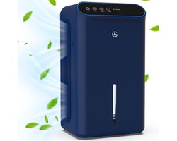 AG340 Luchtontvochtiger - Luchtreiniger - Dehumidifier - Carbon Filter - Grote watertank 2.5L capaciteit, 750ml/D ontvochtiging, 10-35m2 bereik -energiezuinig, verlichting 7 kleuren - Voor huis, kamer, badkamer & kelder