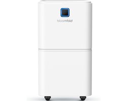 Bloomfold Luchtontvochtiger - 12L per Dag - Incl. Was-droog Functie - Geschikt voor Woonkamer, Slaapkamer & Badkamer - Dehumidifier - Wit