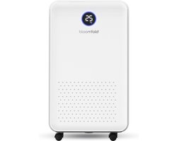 Bloomfold Luchtontvochtiger - 16L per Dag - Incl. Was-droog Functie - Geschikt voor Woonkamer, Slaapkamer & Badkamer - Dehumidifier - Wit