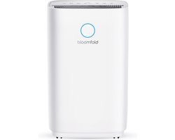 Bloomfold Luchtontvochtiger - 20L per Dag - Incl. Was-droog Functie - Geschikt voor Woonkamer, Slaapkamer & Badkamer - Dehumidifier - Wit