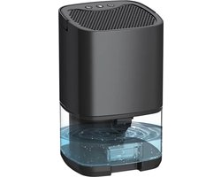 Bolmans - Dehumidifier - Luchtontvochtiger Slaapkamer - Luchtontvochtigers - Lucht Ontvochtiger - Zwart - 350ml per Dag - 25x15 cm - 1 Liter - Extra Stil