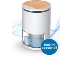 Cleanforce Luchtontvochtiger met 1000ml capaciteit - Extreem Stil - 2-in-1 Luchtreiniger - Ontvochtiger huis - Slaapkamer, badkamer, kelder etc.