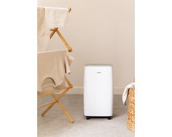 CREATE - Luchtontvochtiger 10 L / dag 40m² - Dehumidifier - 2 ontvochtigingsstanden - 24 uur programmeerbare timer - Wit - DRYZONE XL-CUBIC