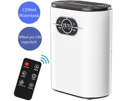 DryHome - Ontvochtiger huis - Wit - Enorm stil - Luchtontvochtiger en luchtreiniger - 1,2L Watertank - Vochtvreters voor in huis - 600ml/24H Capaciteit