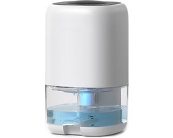 Goodivery ® - Luchtontvochtiger - 1000 ml elektrische luchtontvochtiger - Peltier-technologie-update - Automatische uitschakeling - 25.6D x 15W x 15H cm - Wit en blauw