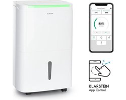 Klarstein DryFy Connect 40 - Luchtontvochtiger - WiFi - Compressie - 40l/d - 35-45m² - Wit