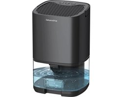 Luchtontvochtiger - 2-in-1 Luchtreiniger Dehumidifier - Ontvochtigd 350ML Per Dag- Stil - Coloured LED - Slaapkamer / Badkamer / Huis - Zwart