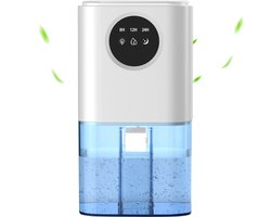 Luchtontvochtiger - Luchtontvochtigers - Dehumidifier - Luchtontvochtiger Slaapkamer - Compact Ontwerp - 2.5L Watercapaciteit - 24 Uur lange werking - Met Nachtmodi - Wit