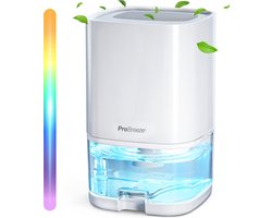 Pro Breeze 1000 ml Luchtontvochtiger, Automatische Uitschakeling, LED Verlichting - Dehumidifier - Schimmel en Vocht Verwijderen in de Slaapkamer, Badkamer, Garage of Kelder