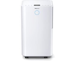 Pro Breeze 12 L/Dag Luchtontvochtiger – Automatische Vochtigheidssensor en Display – 24-Uurs Timer, Was drogen en Slaapstand – 2L Watertank en Doorlopende Afvoer – Vocht en Schimmel Verwijderen