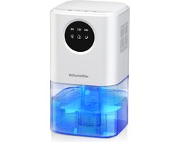 Pumpify Luchtontvochtiger – 1.7 Liter Tank – Extreem stil – Dehumidifier Geschikt voor Huis / Slaapkamer / Kantoor / Kelder – Ontvochtigt 350 mL Per Dag – Wit