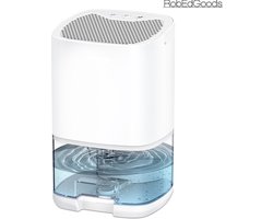 Robedgoods Luchtontvochtiger - Ontvochtigt 450ml Per Dag - 2-in-1 Luchtreiniger Dehumidifier - LED - Wit