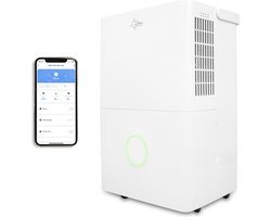 SUNTEC DryFix 30 Select APP Luchtontvochtiger – Voor ruimtes tot 100 m2 of 250 m3 - Luchtontvochtiger met app-bediening - Smart home kamerontvochtiger met een capaciteit van 30 l/dag - Stille mobiele wasdroger