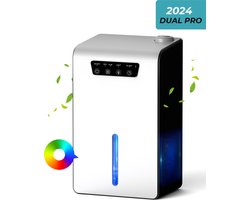 Visaly Dual Pro Luchtontvochtiger & Bevochtiger 2in1 - 1000ml per dag - Luchtontvochtiger slaapkamer - Dehumidifier - Luchtbevochtiger -