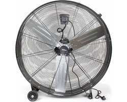 XPOtool trommelventilator 90cm, 360W met kabel; 3 standen ventilator, droogventilator 900 mm doorsnede, GROOT! - Multistrobe