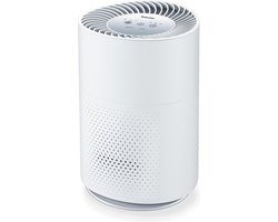 Beurer Luchtreiniger LR 220 – HEPA 13 filter - Filtert 99,95% - Tot 37 m² - Stopt virussen en fijnstof - Nachtmodus – Turbo modus – Timer – 3 Standen - 3 Jaar garantie - Wit