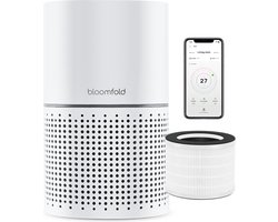 Bloomfold Luchtreiniger - Air Purifier - HEPA 13 filter + koolstoffilter - CADR: 240m3/h. - Wifi modus & App - Luchtkwaliteit indicator - 3 standen + slaapstand