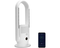 dive ARC Heater 3in1 Luchtreiniger - verwarming + geruisloze torenventilator - HEPA 14-filter - App - Alexa & Google Home - elektrische verwarming - energiebesparend - wit