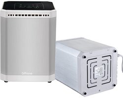 DrPhone AIR02 -  Luchtreiniger – HEPA Filter - 10m² - Ionizer - 40db - Luchtverfrisser - Verwijderd geuren - Zilver