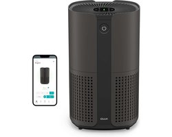 Duux Bright 2 Smart Luchtreiniger - 210 CADR geschikt voor 42m² - Air Purifier met Luchtkwaliteitsindicator en Ionisator - Zwart