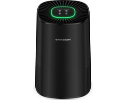 Erikssøn Luchtreiniger Elite - Zwart - 240 m3/u - Helpt tegen stof, hooikoorts en allergie - Hepa 14 Filter - Instelbare Ionisator - Air Purifier - Extra stil in slaapmode - Clean Air