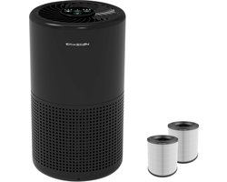 Erikssøn Luchtreiniger Prime - Met Hepa Filter 2x - 70 m3/u - Helpt Tegen Stof En Hooikoorts En Allergie - Air Purifier - Zwart