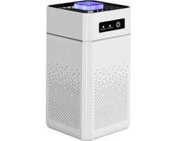 Mercadome® Luchtreiniger - Air Purifier - Luchtfilter - Hepa filter - Jaarrond - Wit - 25x13cm