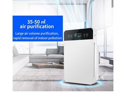 Pro Care Excellent Quality® Luchtreiniger - HEPA - ION 5 lagen filter - Wit 280m3h Intelligent Touch LCD bediening met afstandsbediening - Air Purifier- Luchtbevochtiger - Wit -