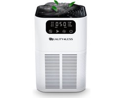 Quality4Less™ - Luchtreiniger - Air Purifier met HEPA 13 Filter + Koolstoffilter - 150m3/u - Digitale Display - Luchtkwaliteit Indicator - 3 Standen - Ultra stil - Aromatherapie - Helpt tegen stof, allergieën, huisstofmijt en hooikoorts