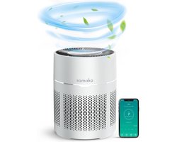 Samako Airflow - Luchtreiniger - Hepa 13 pro filter - Hooikoorts, huisdier allergieën, huisstofmijt - Luchtkwaliteitsindicator - Air purifier- Nederlandse app - Slaapstand