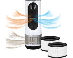 Silvergear Luchtreinigers - Combideal met 2x HEPA filter - Air Purifier 3-in-1 - Hot & Cold - 80 m3