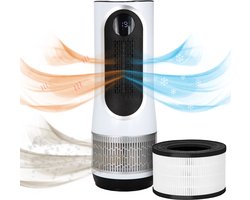 Silvergear Luchtreinigers met HEPA Filter - Air Purifier 3-in-1 - Air Cleaner Hot & Cold - 80 m3