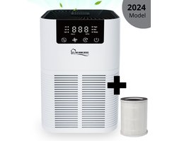 The Home Office CleanAir - Luchtreiniger - Air Purifier - Anti Pollen - Anti Huisstofmijt - Slaapstand tot 22dB - Aromatherapie - Met Vervangbaar HEPA 13 filter - Wit