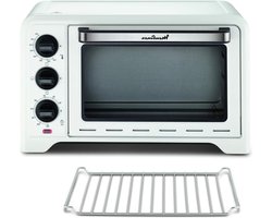 19L Optimo Oven voor Brood bakken Pizza Taarten Gebak - 6 kookmodi Traditionele hitte - Wit OX441110