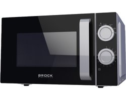 Brock MWO 2012 SS Magnetron - Microwave Oven - 21 liter - Grijs/Zwart