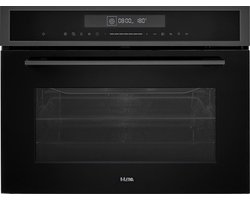 ETNA CM650Ti - Inbouw Combi-Oven - 50L - Black Titanium - Full Touch Control - Turbo Hetelucht - 13 Programma's - LED Display - 50 - 250°C