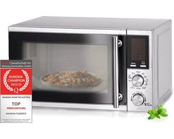 Royalty Line® MWO3805 Magnetron Met Grill Funcie - Microwave Vrijstaand - 20 Liter Microgolf - 900W - Magnetrons Met 10 Kookprogramma's - Digitaal - RVS