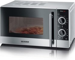 Severin MW 7874 Magnetron met grill, zilver-INOX