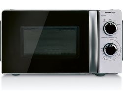 SILVERCREST® KITCHEN TOOLS Magnetron 700 W - 6 Standen - 17 L Inhoud - Voor opwarmen en ontdooien - 30 minuten timer met kookeinde signaal - Intuïtieve bediening met draaiknoppen