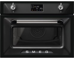 SMEG SO4902M1N - Inbouw oven - 45 cm - Combi-magnetron - Zwart