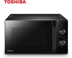 Toshiba Magnetron - 20 L - 800 W - 5 Vermogensniveaus - Met Praktische Ontdooifunctie - Led-Verlichting - Zwart