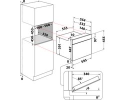 Whirlpool AMW 9607/IX - Inbouwmagnetron